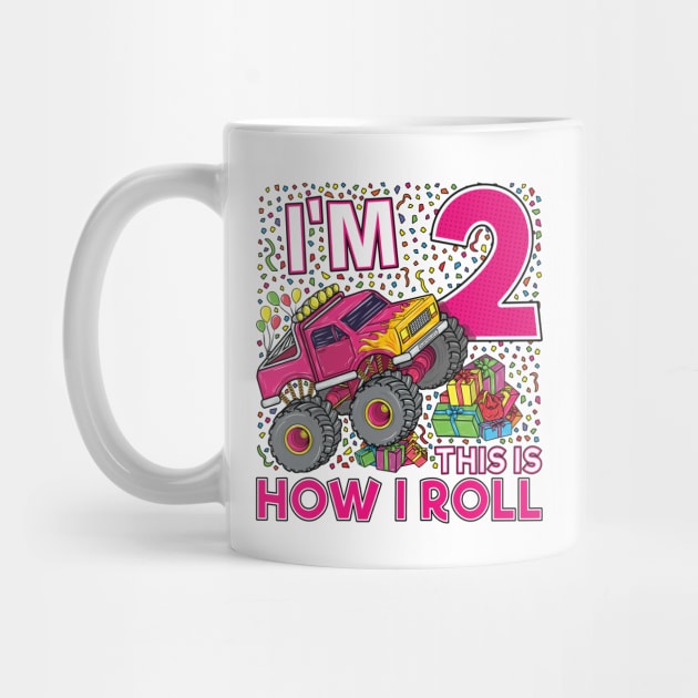 2nd Birthday Monster Truck Party Gift 2 Year Old Girl by silentsoularts